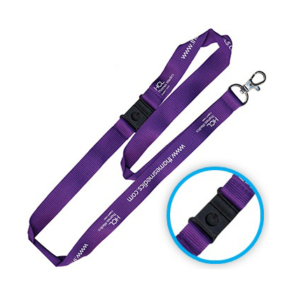 Lanyard Nylon + clip de seguridad