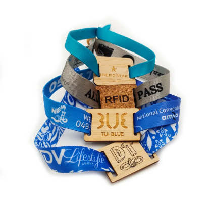 Pulseras RFID de tela ecológicas