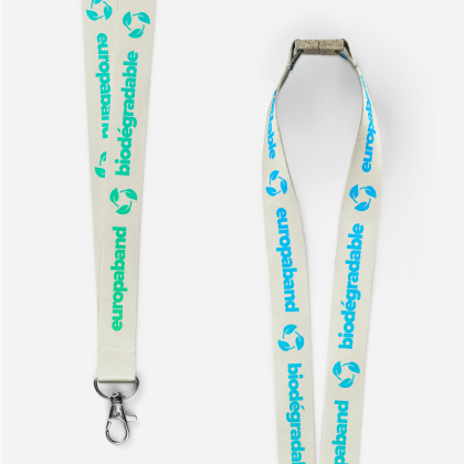 Lanyards biodegradables con cierre de seguridad