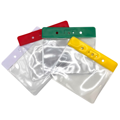 Portatarjetas blando de PVC con refuerzo de color 86x54 mm