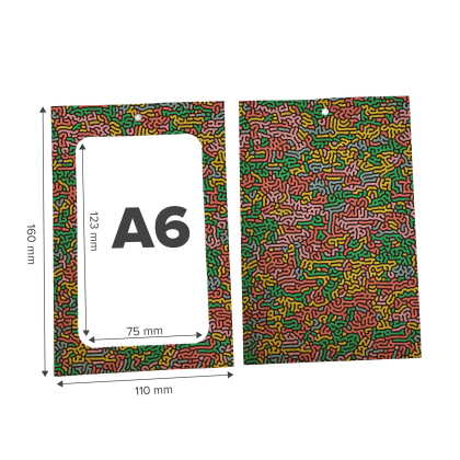 Porta credenciales Kraft A6 personalizados