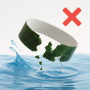 Pulseras de papel biodegradables con marcaje en color