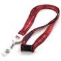 Lanyard personalizado por sublimación con cierre de seguridad y portacredenciales retráctil