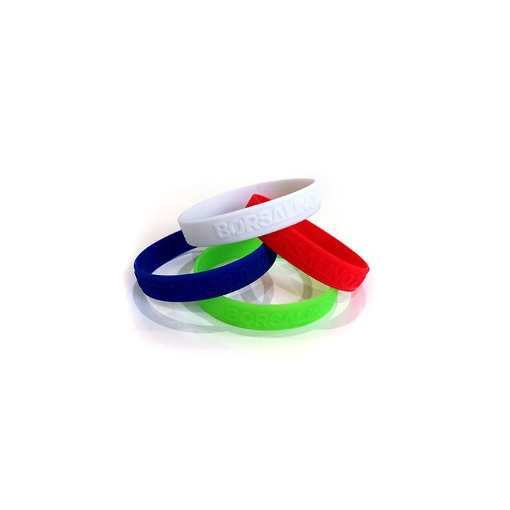 Pulsera de silicona en relieve