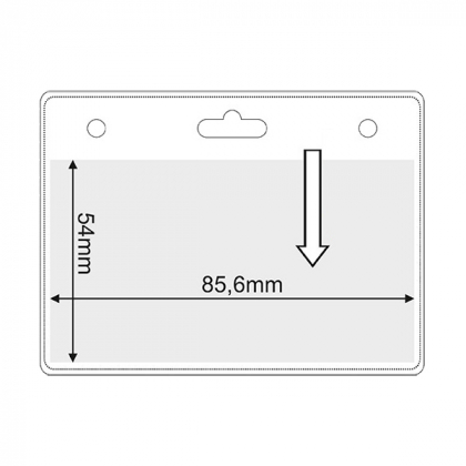porta acreditaciones 85,6 x 54 mm