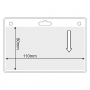 Porta acreditaciones horizontal 110 x 80 mm